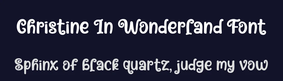 Christine In Wonderland Font by Dreamink Studio — Display Font — thumbnail 2