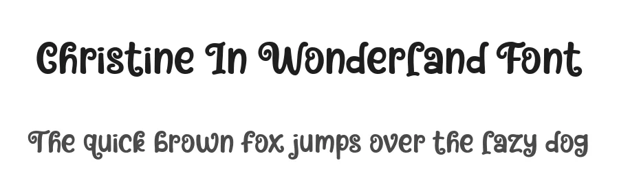 Christine In Wonderland Font by Dreamink Studio — Display Font