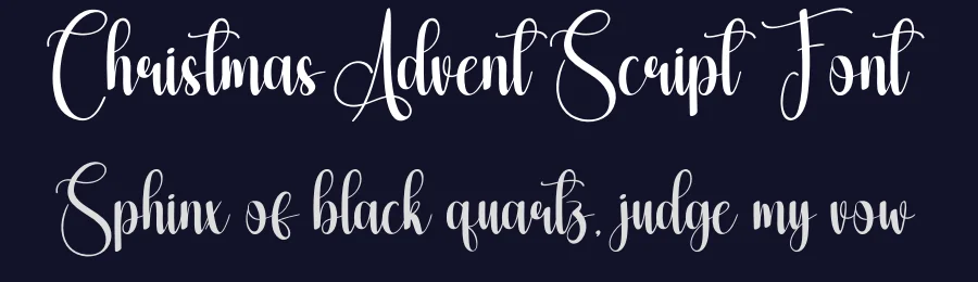 Christmas Advent Script Font by creativeletter — Script Handwritten Font — thumbnail 2