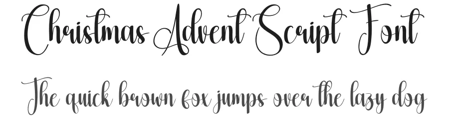 Christmas Advent Script Font by creativeletter — Script Handwritten Font