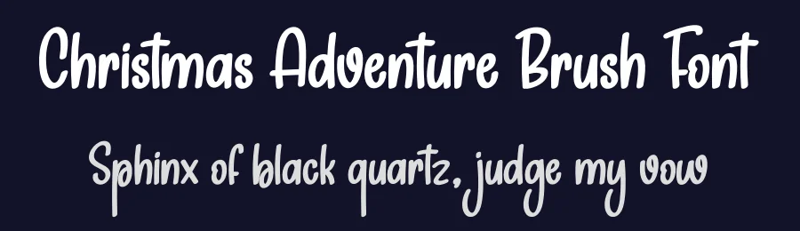 Christmas Adventure Brush Font by creativeletter — Display Font — thumbnail 2
