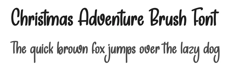 Christmas Adventure Brush Font by creativeletter — Display Font