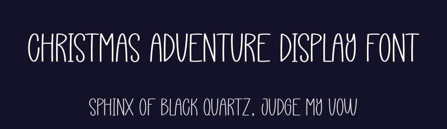 Christmas Adventure Display Font by creativeletter — Display Font — thumbnail 2