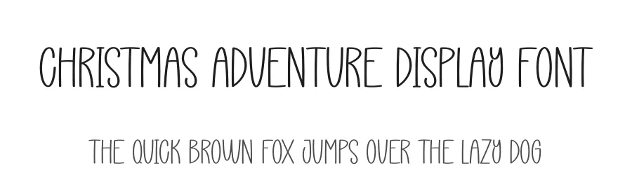 Christmas Adventure Display Font by creativeletter — Display Font