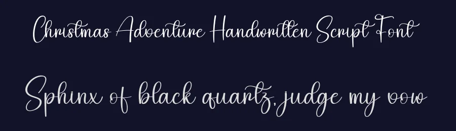 Christmas Adventure Handwritten Script Font by creativeletter — Script Handwritten Font — thumbnail 2