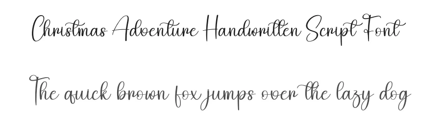 Christmas Adventure Handwritten Script Font by creativeletter — Script Handwritten Font