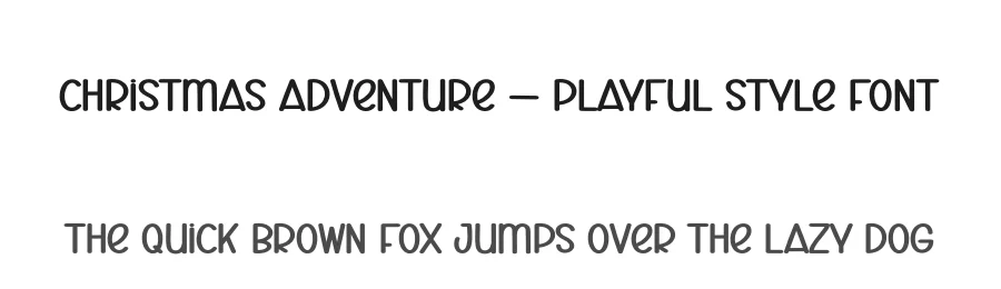 Christmas Adventure – Playful Style Font by creativeletter — Display Font
