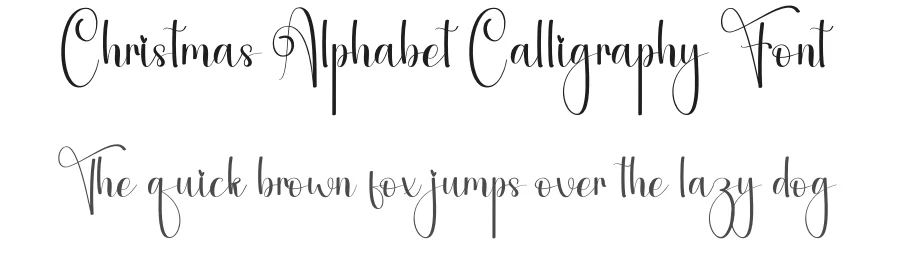 Christmas Alphabet Calligraphy Font by andikastudio — Script Handwritten Font