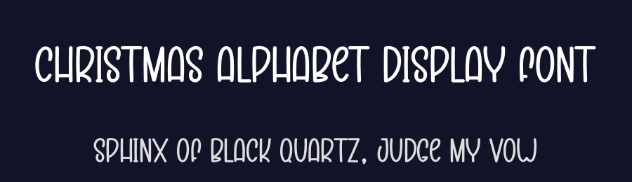 Christmas Alphabet Display Font by creativeletter — Display Font — thumbnail 2