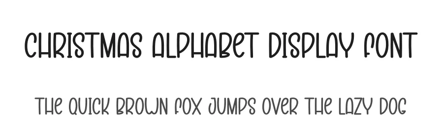Christmas Alphabet Display Font by creativeletter — Display Font