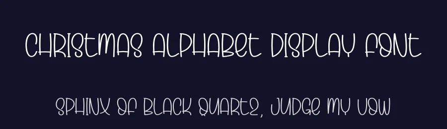Christmas Alphabet Display Font by andikastudio — Display Font — thumbnail 2