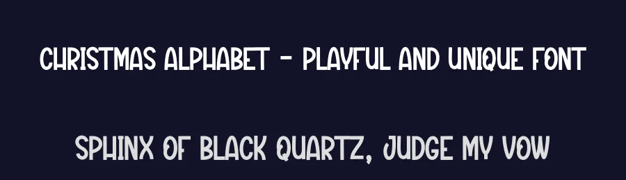 Christmas Alphabet – Playful And Unique Font by creativeletter — Display Font — thumbnail 2