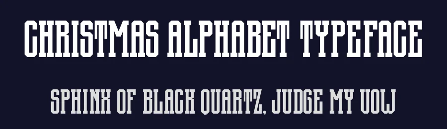 Christmas Alphabet Typeface by Almairatype — Decorative Font — thumbnail 2