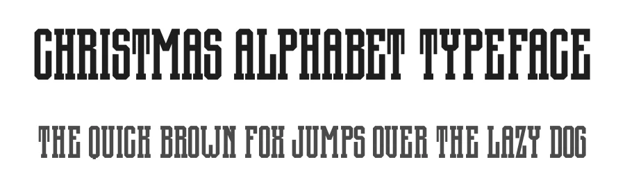 Christmas Alphabet Typeface by Almairatype — Decorative Font