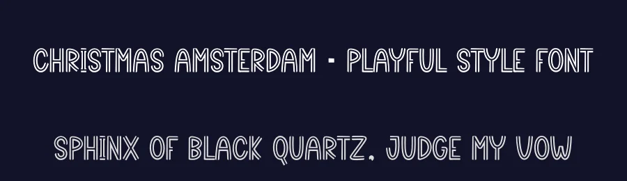 Christmas Amsterdam – Playful Style Font by creativeletter — Display Font — thumbnail 2