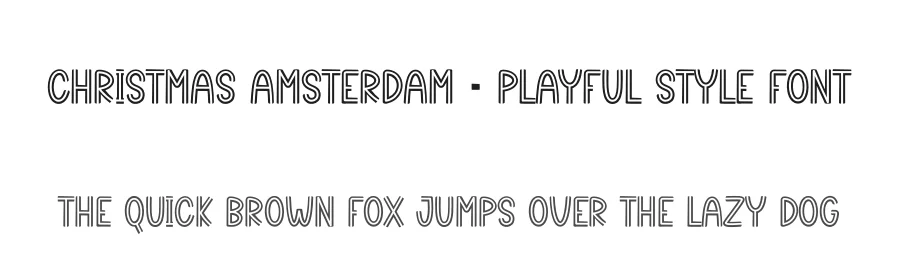 Christmas Amsterdam – Playful Style Font by creativeletter — Display Font
