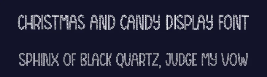 Christmas And Candy Display Font by creativeletter — Display Font — thumbnail 2