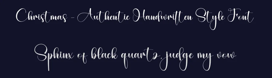 Christmas – Authentic Handwritten Style Font by creativeletter — Script Handwritten Font — thumbnail 2
