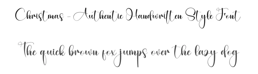 Christmas – Authentic Handwritten Style Font by creativeletter — Script Handwritten Font