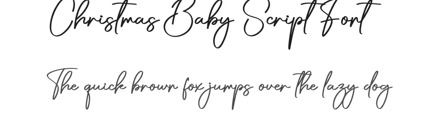Christmas Baby Script Font by creativeletter — Script Handwritten Font