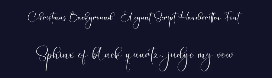 Christmas Background – Elegant Script Handwritten Font by creativeletter — Script Handwritten Font — thumbnail 2