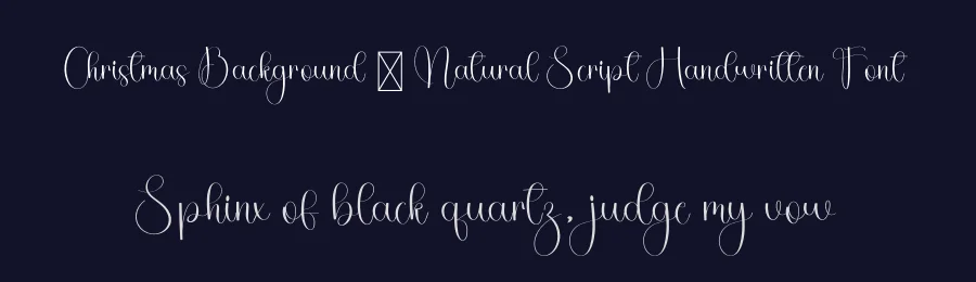 Christmas Background – Natural Script Handwritten Font by freshtypeink — Script Handwritten Font — thumbnail 2
