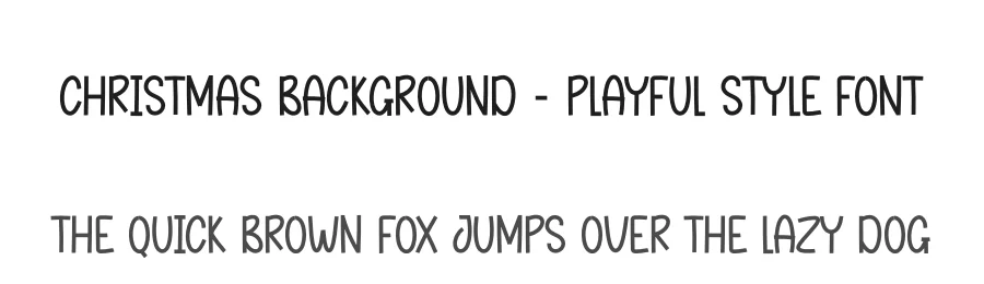 Christmas Background – Playful Style Font by creativeletter — Display Font