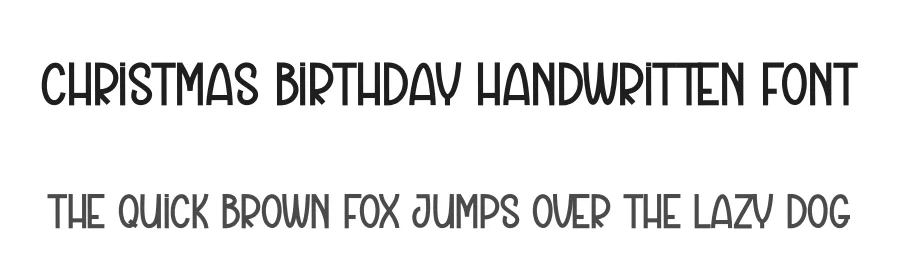 Christmas Birthday Handwritten Font by creativeletter — Display Font