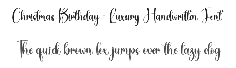Christmas Birthday – Luxury Handwritten Font by creativeletter — Script Handwritten Font