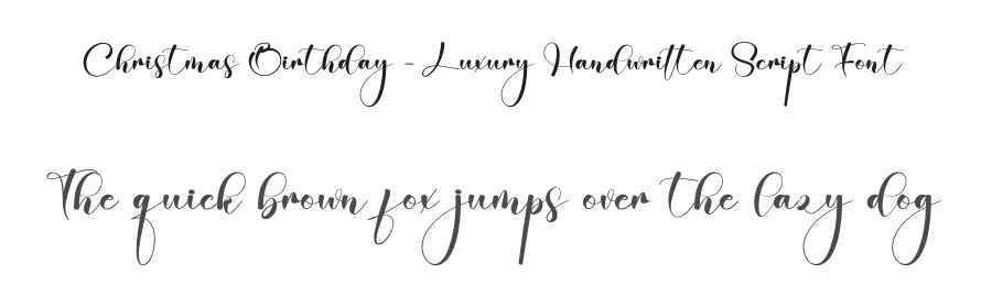 Christmas Birthday – Luxury Handwritten Script Font by creativeletter — Script Handwritten Font