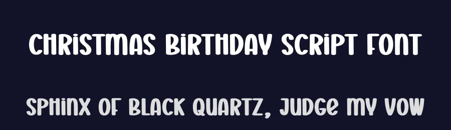 Christmas Birthday Script Font by creativeletter — Display Font — thumbnail 2