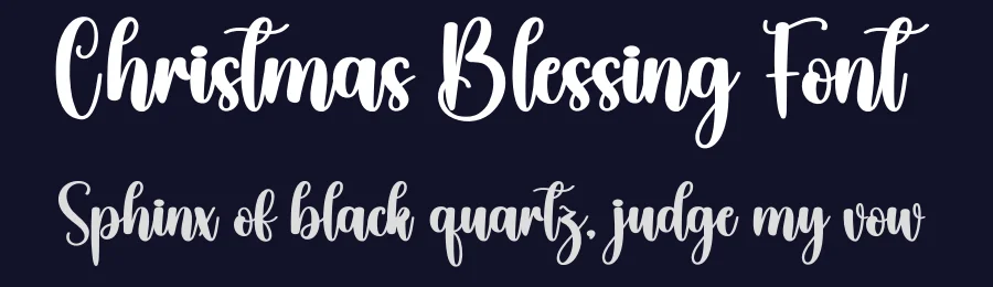 Christmas Blessing Font by creativeletter — Script Handwritten Font — thumbnail 2