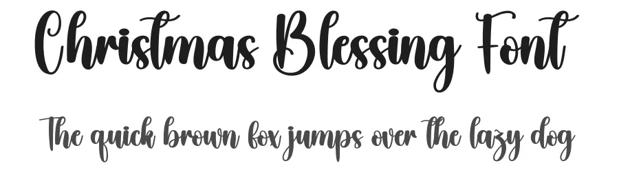 Christmas Blessing Font by creativeletter — Script Handwritten Font