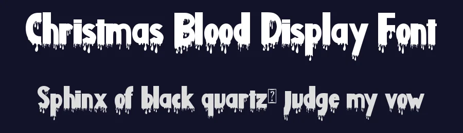 Christmas Blood Display Font by Yoga Letter — Display Font — thumbnail 2
