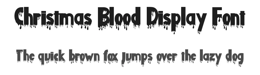 Christmas Blood Display Font by Yoga Letter — Display Font
