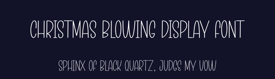Christmas Blowing Display Font by creativeletter — Display Font — thumbnail 2
