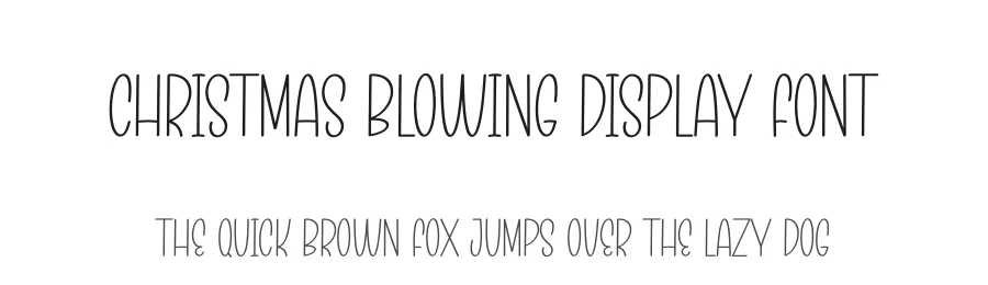 Christmas Blowing Display Font by creativeletter — Display Font