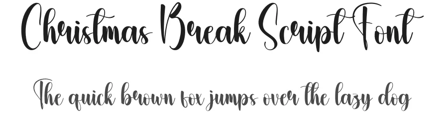 Christmas Break Script Font by andikastudio — Script Handwritten Font