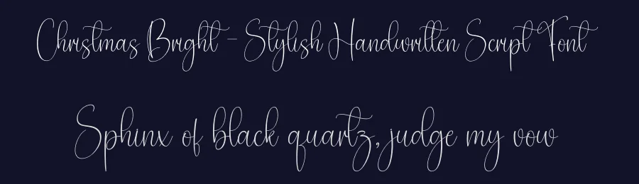 Christmas Bright – Stylish Handwritten Script Font by creativeletter — Script Handwritten Font — thumbnail 2