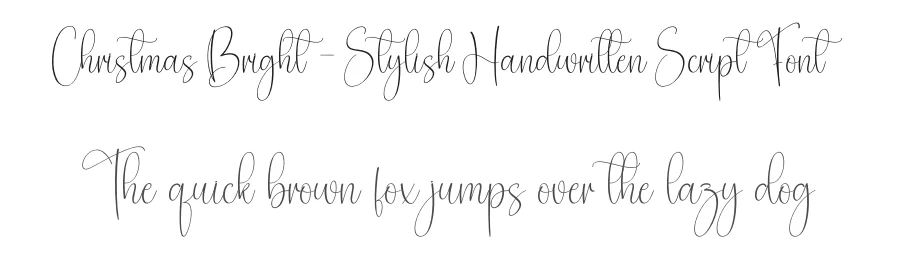 Christmas Bright – Stylish Handwritten Script Font by creativeletter — Script Handwritten Font