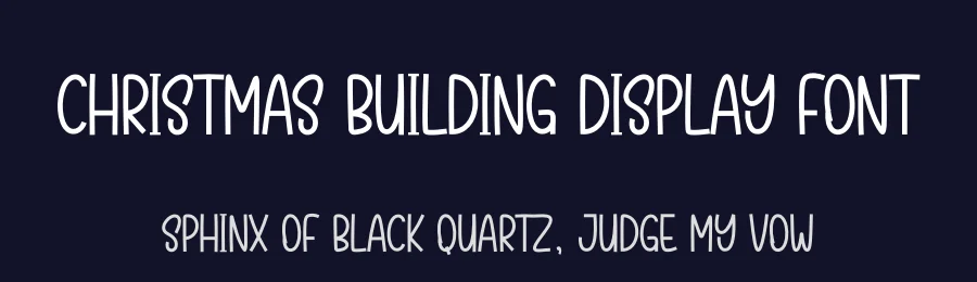 Christmas Building Display Font by creativeletter — Display Font — thumbnail 2