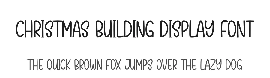 Christmas Building Display Font by creativeletter — Display Font
