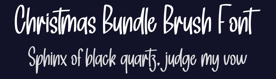 Christmas Bundle Brush Font by creativeletter — Display Font — thumbnail 2