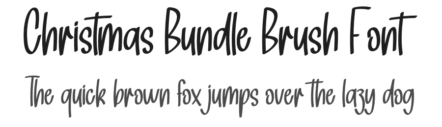 Christmas Bundle Brush Font by creativeletter — Display Font