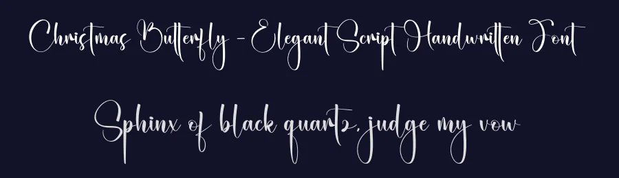 Christmas Butterfly – Elegant Script Handwritten Font by creativeletter — Script Handwritten Font — thumbnail 2