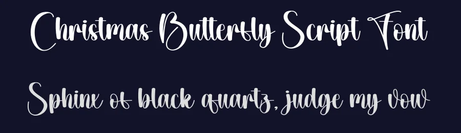 Christmas Butterfly Script Font by creativeletter — Script Handwritten Font — thumbnail 2