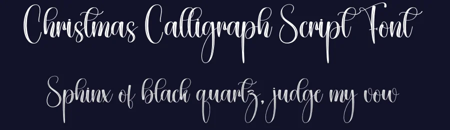 Christmas Calligraph Script Font by creativeletter — Script Handwritten Font — thumbnail 2