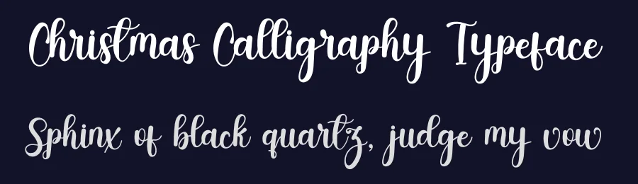 Christmas Calligraphy Typeface by freshtypeink — Script Handwritten Font — thumbnail 2