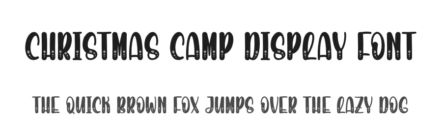 Christmas Camp Display Font by creativeletter — Display Font