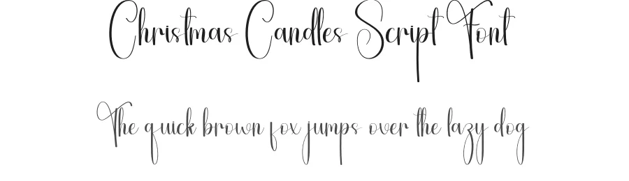 Christmas Candles Script Font by andikastudio — Script Handwritten Font